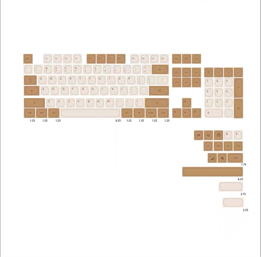 Tiramisu Keycap Set