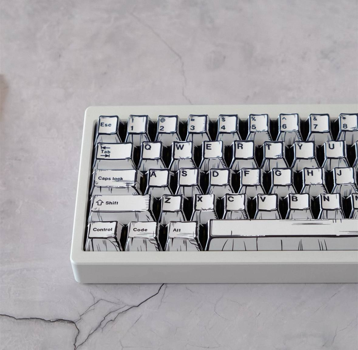 Comic Style Keycap Set