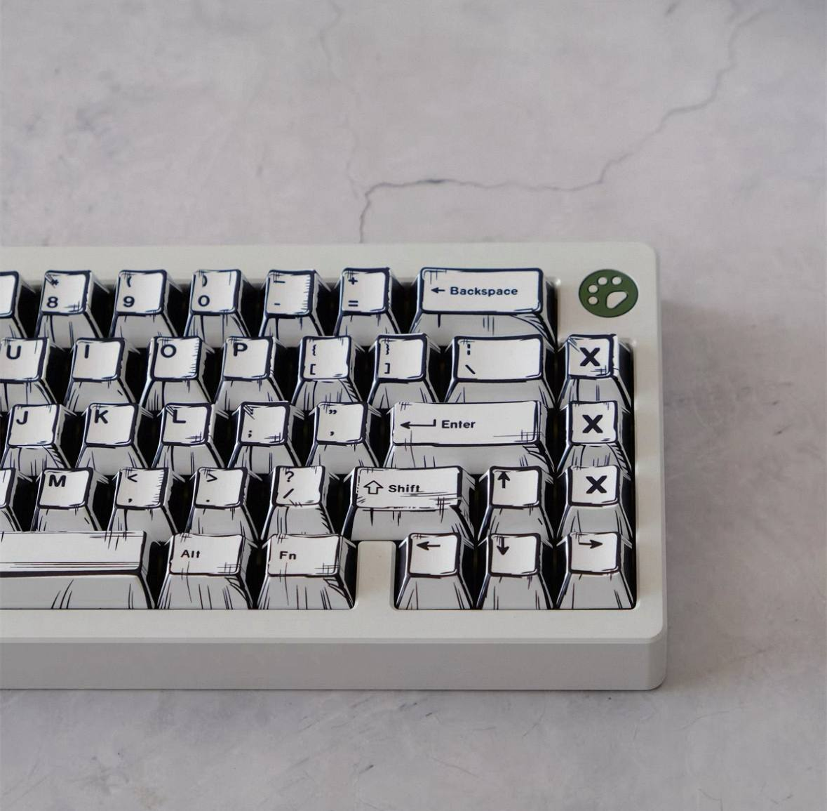 Comic Style Keycap Set
