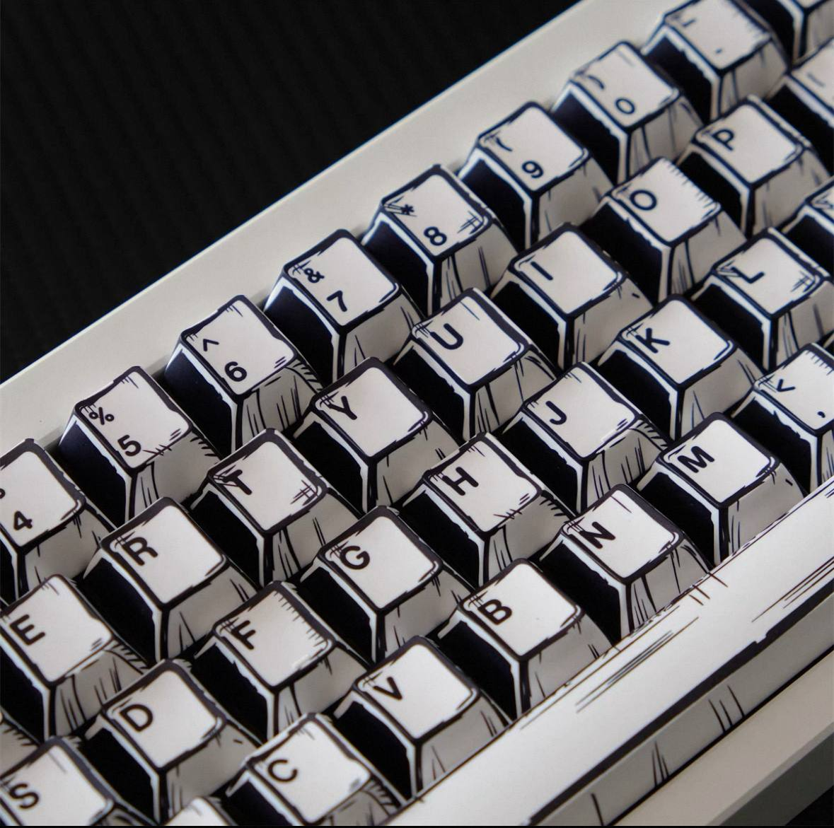 Comic Style Keycap Set