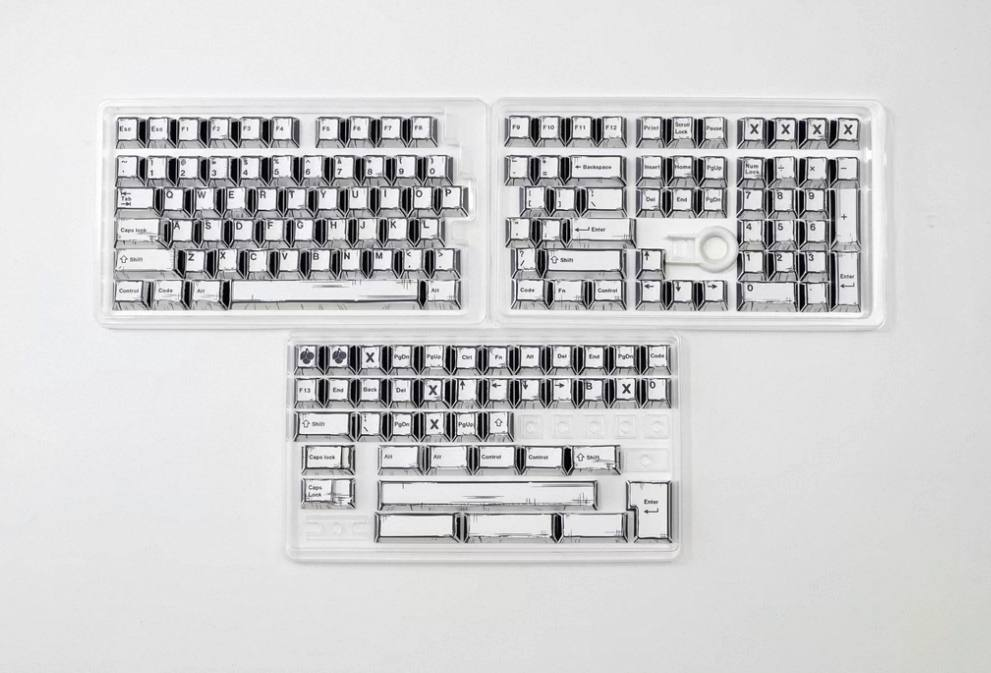 Comic Style Keycap Set