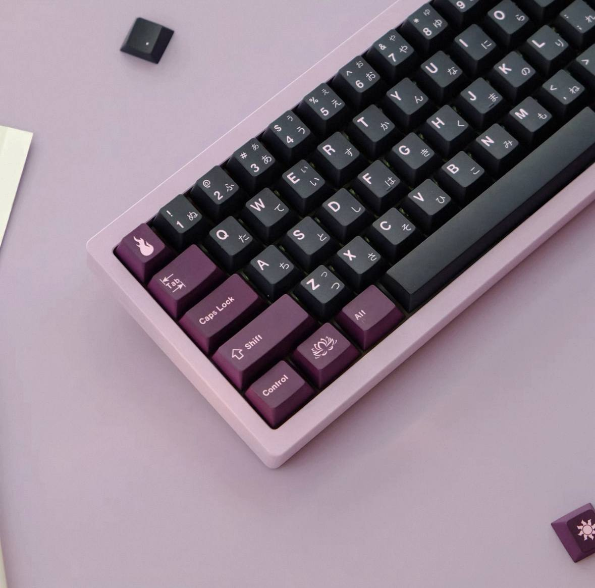 Black Rose Keycap Set
