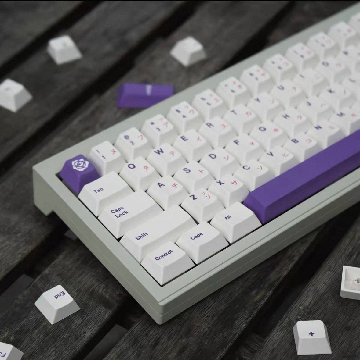 Purple Accent Keycap Set