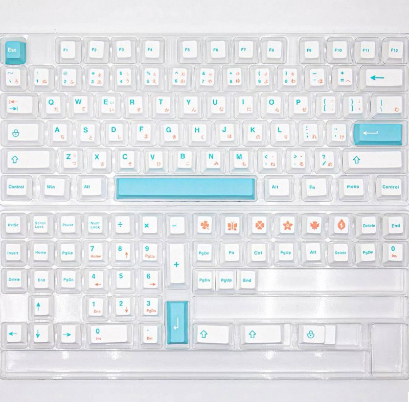 Blue/Pink Accent Keycap Sets