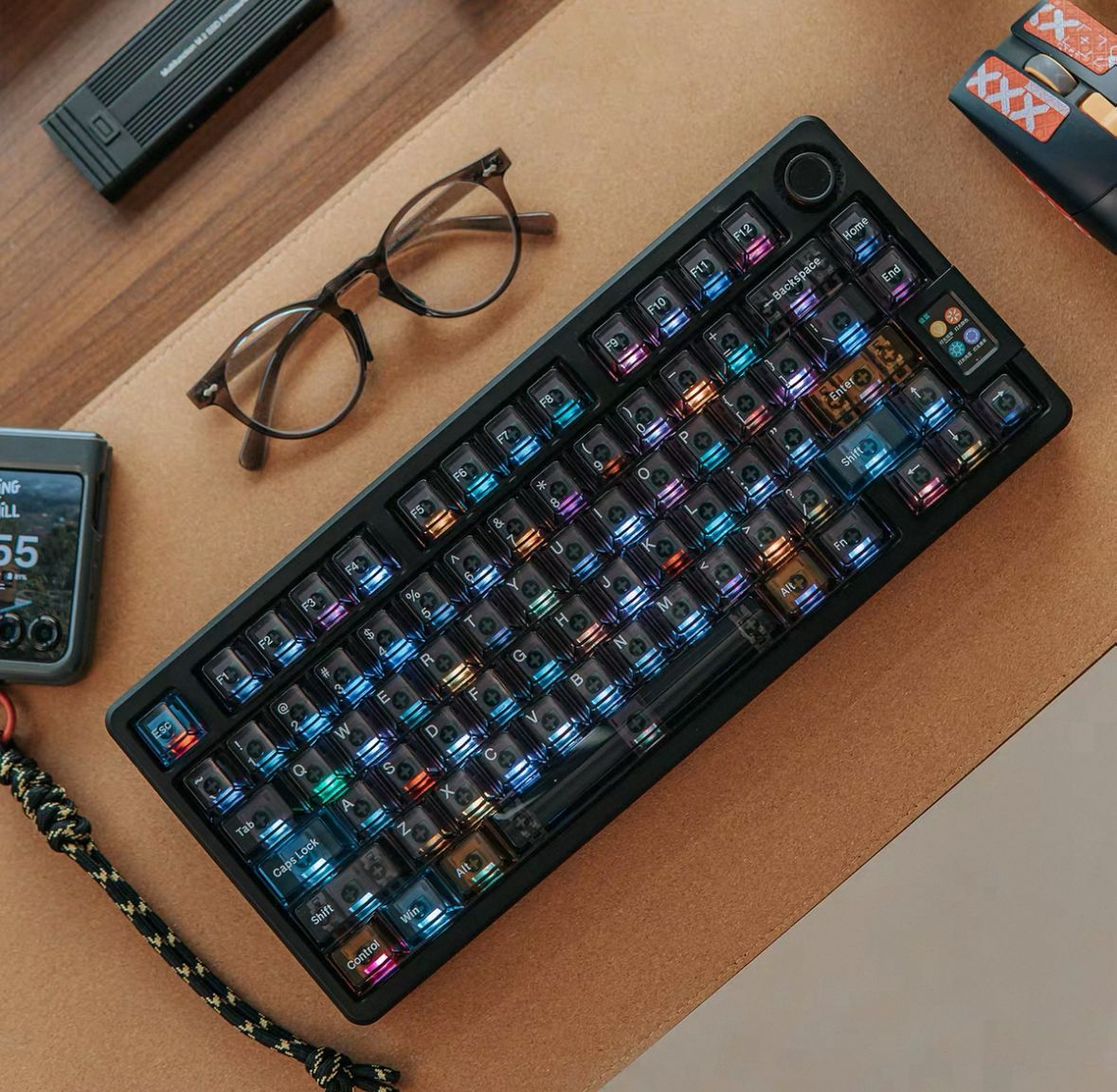 Transparent Black Keycap Set