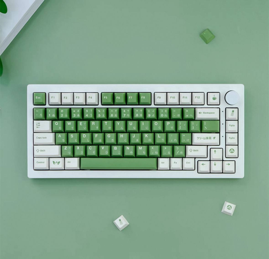 Cream Matcha Keycap Set
