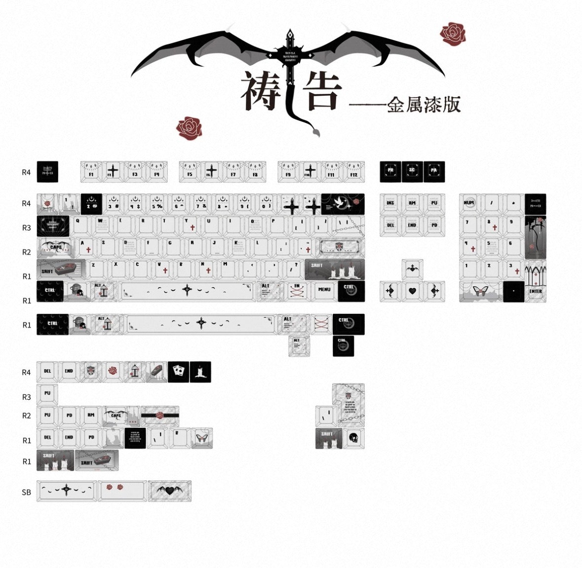 DK Pray Keycap Set