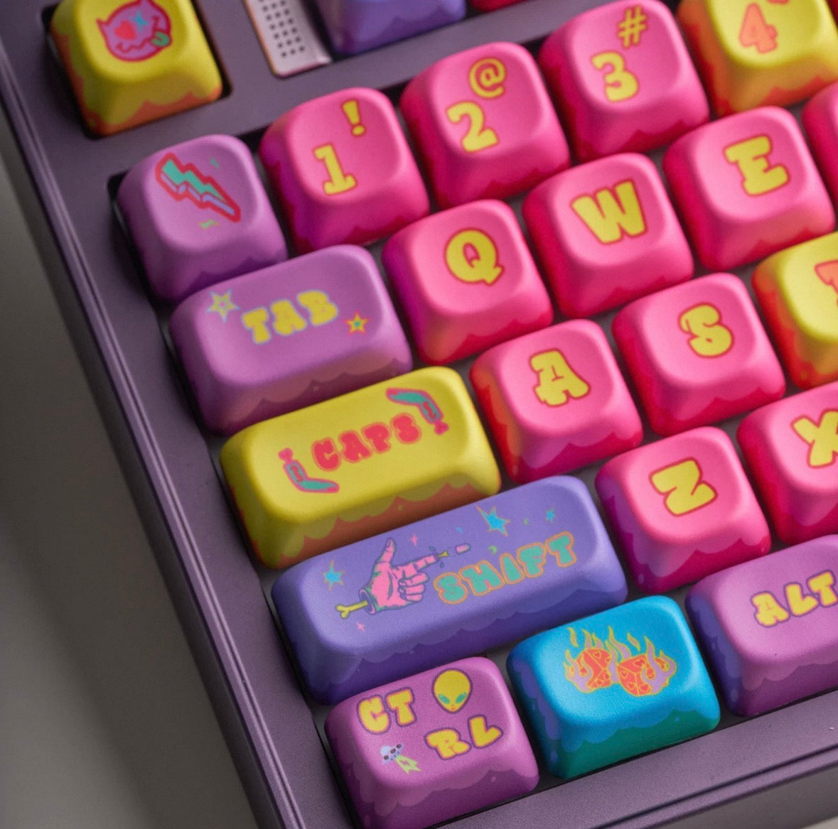Quirky Graffiti Keycap Set