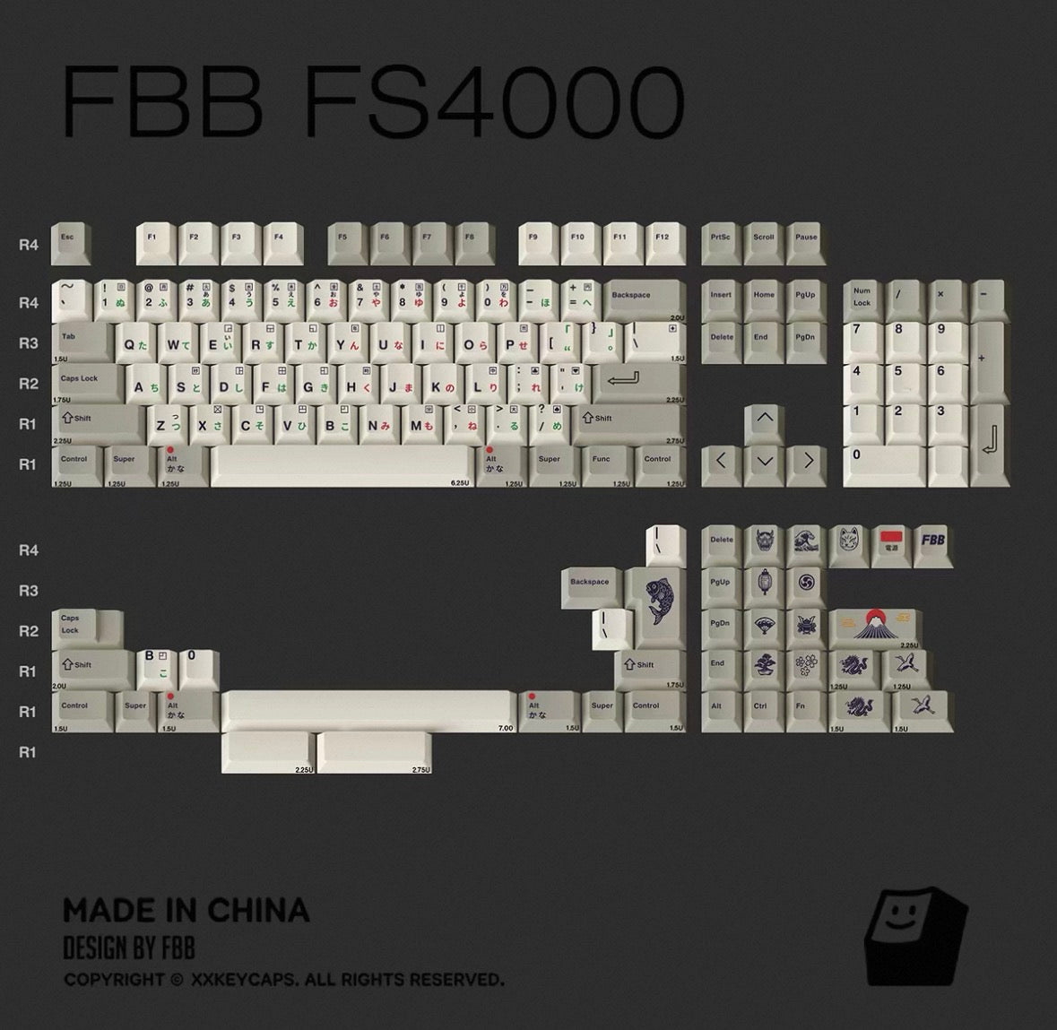 FBB FSJ4000 Keycaps