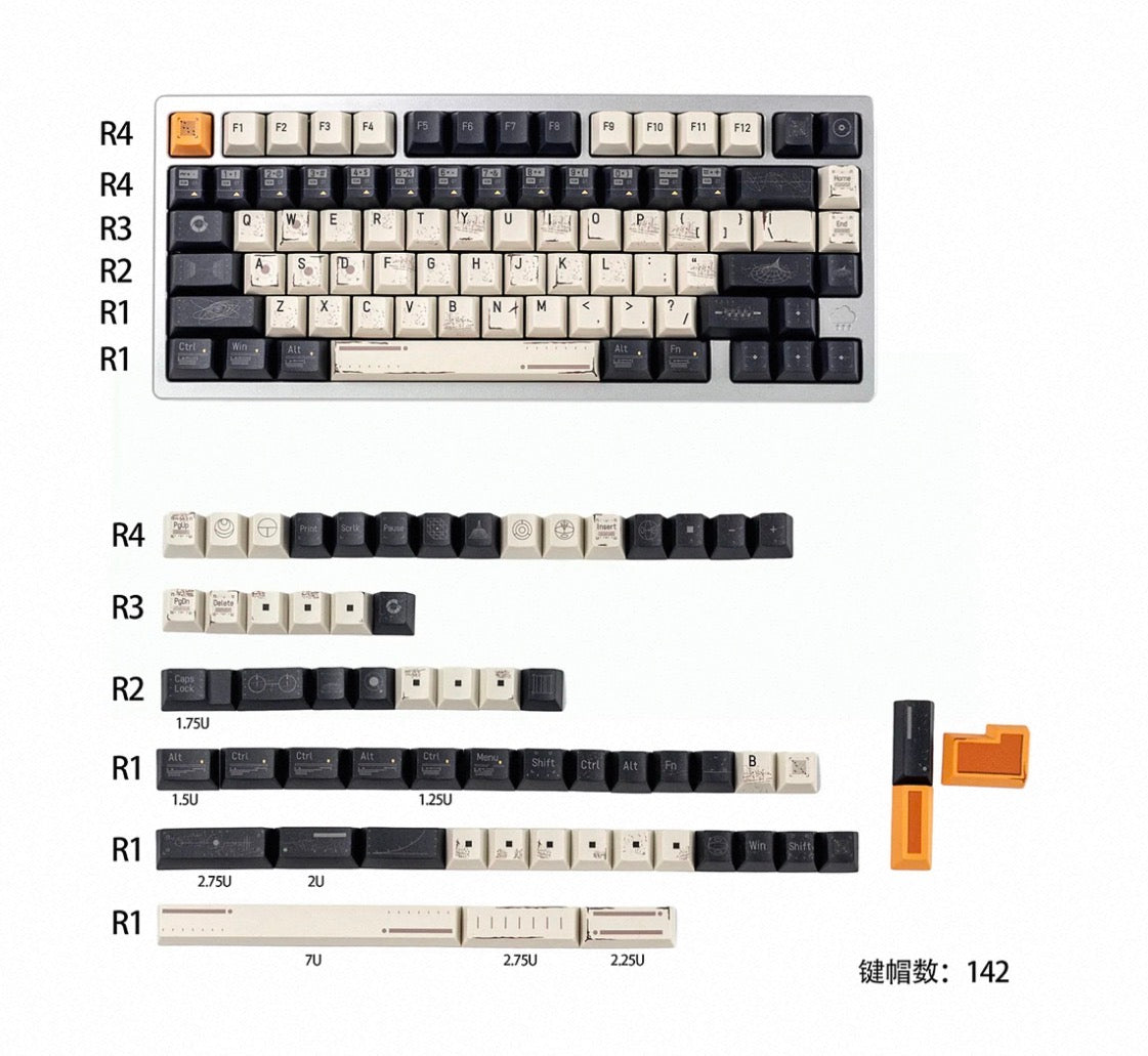 Interstellar Keycaps
