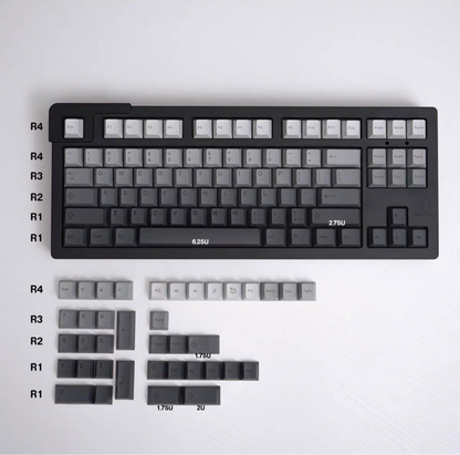 Grey Gradient Keycap Set
