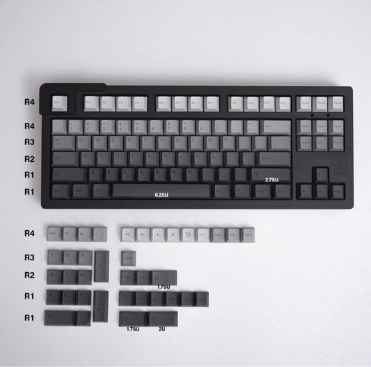 Grey Gradient Keycap Set