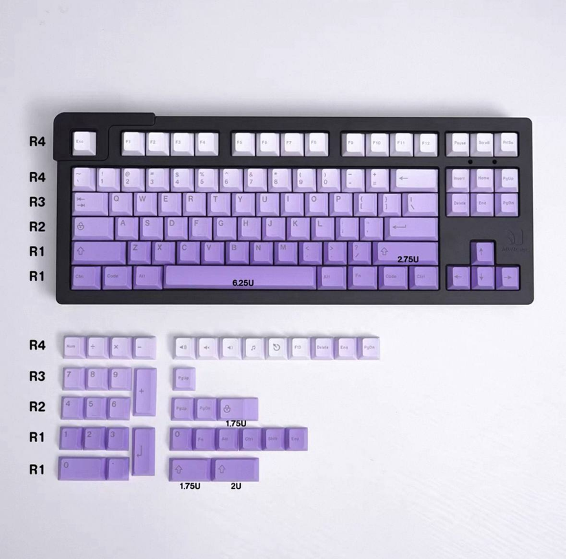 Purple Gradient Keycap Set – keebs.sg | Custom Keyboards For You