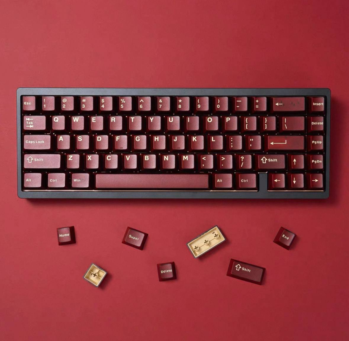 Red Pyga Keycap Set