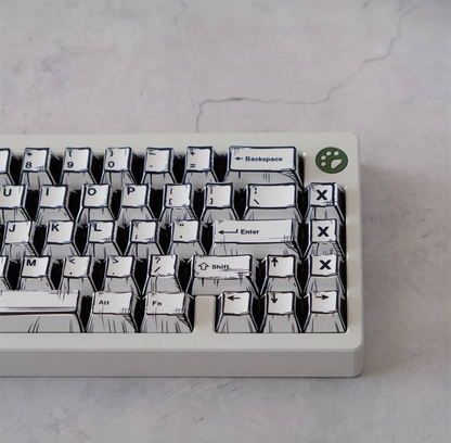 Comic Style Keycap Set
