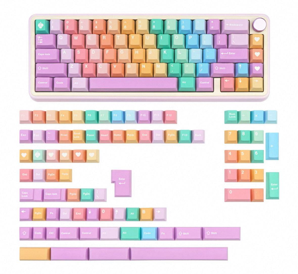 Marshmallow V3 Keycap Set