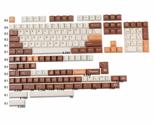 Tiramisu Cherry Keycap Set