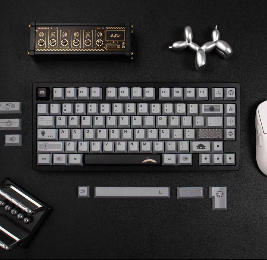 Grey Minimalist Keycap Set