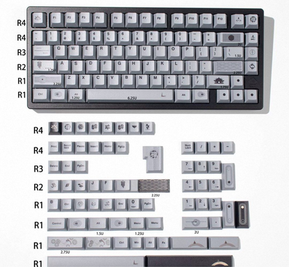 Grey Minimalist Keycap Set